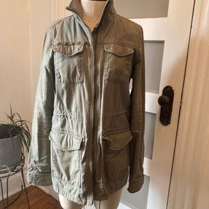 H&M green utility jacket